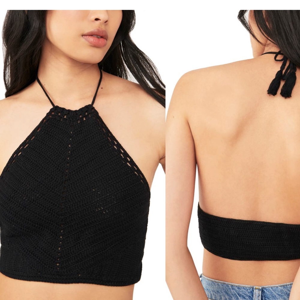 Knit halter top